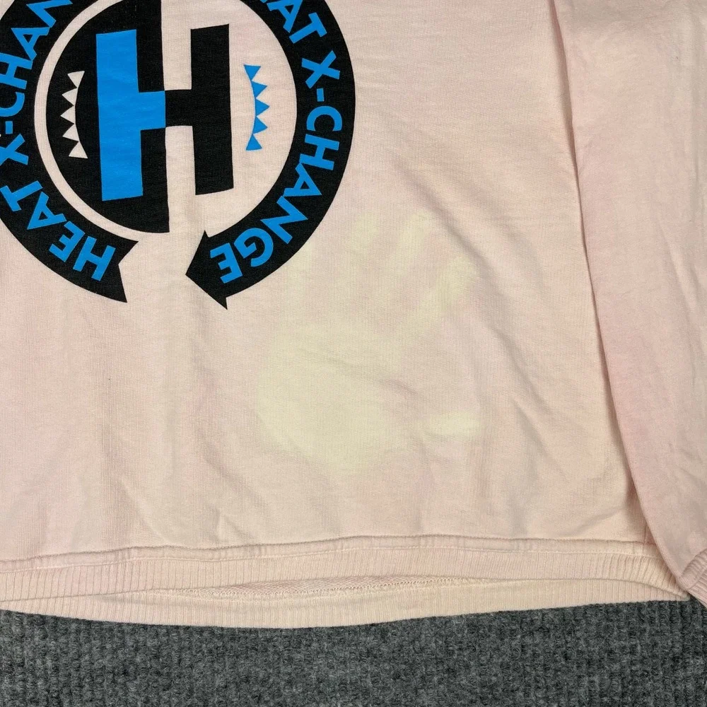 Vtg 90s Hypercolor Sweatshirt Mens L Pink Heat X Change Color Changing Graphic